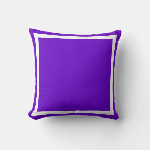 Solid Purple Bright Grape plain pillow
