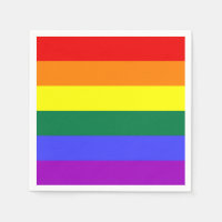 Solid Rainbow Napkin