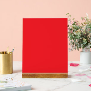 Solid Red Background  Acrylic Sign