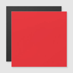 Solid Red Background  Magnetic Invitation