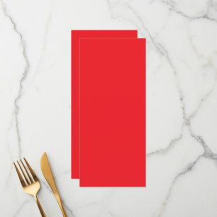 Solid Red Background Menu