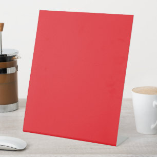 Solid Red Background  Pedestal Sign