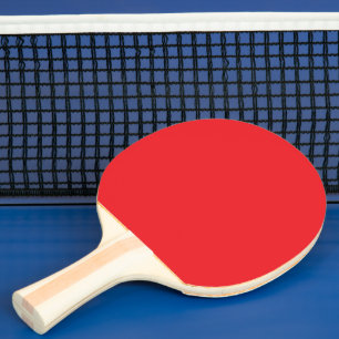 Solid Red Background Ping Pong Paddle