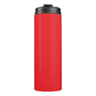 Solid Red Background  Thermal Tumbler