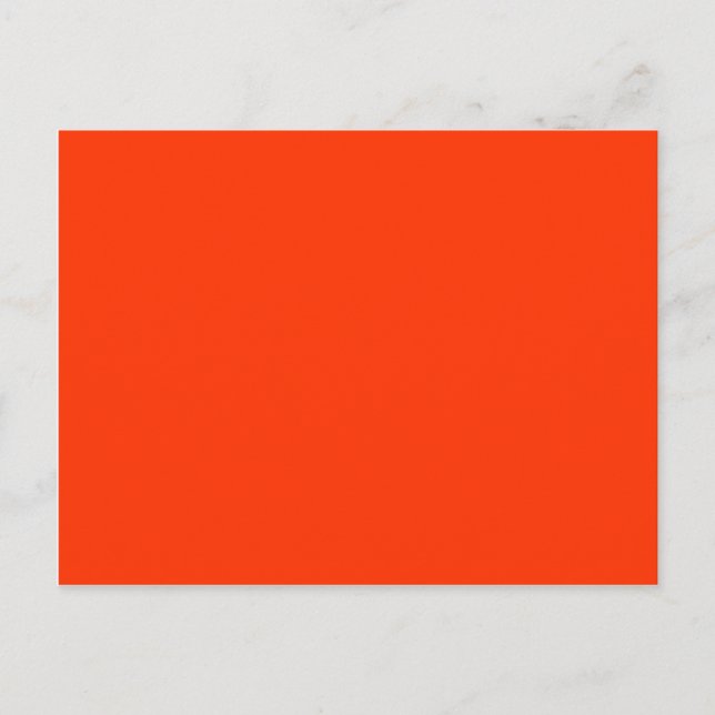 Solid Red Background Web Colour FF3300 Postcard (Front)