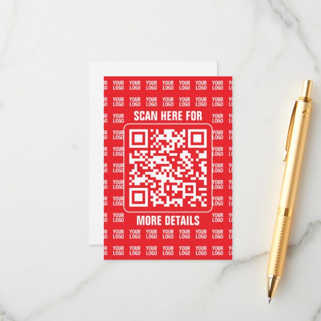 Solid Red Enclosure Card (Front/Back In Situ)