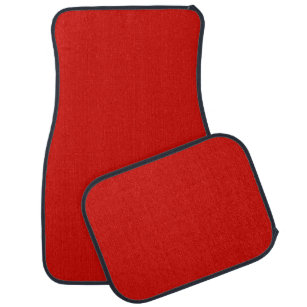 Solid red fire brick tamarillo cherry red car mat