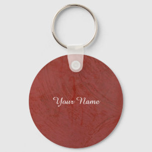Solid Red Key Ring