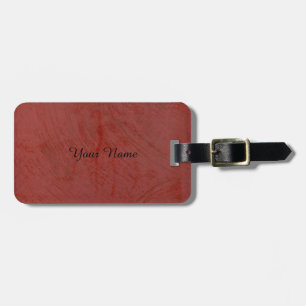 Solid Red Luggage Tag