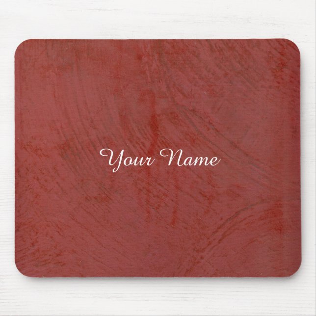 Solid Red Mouse Mat (Front)
