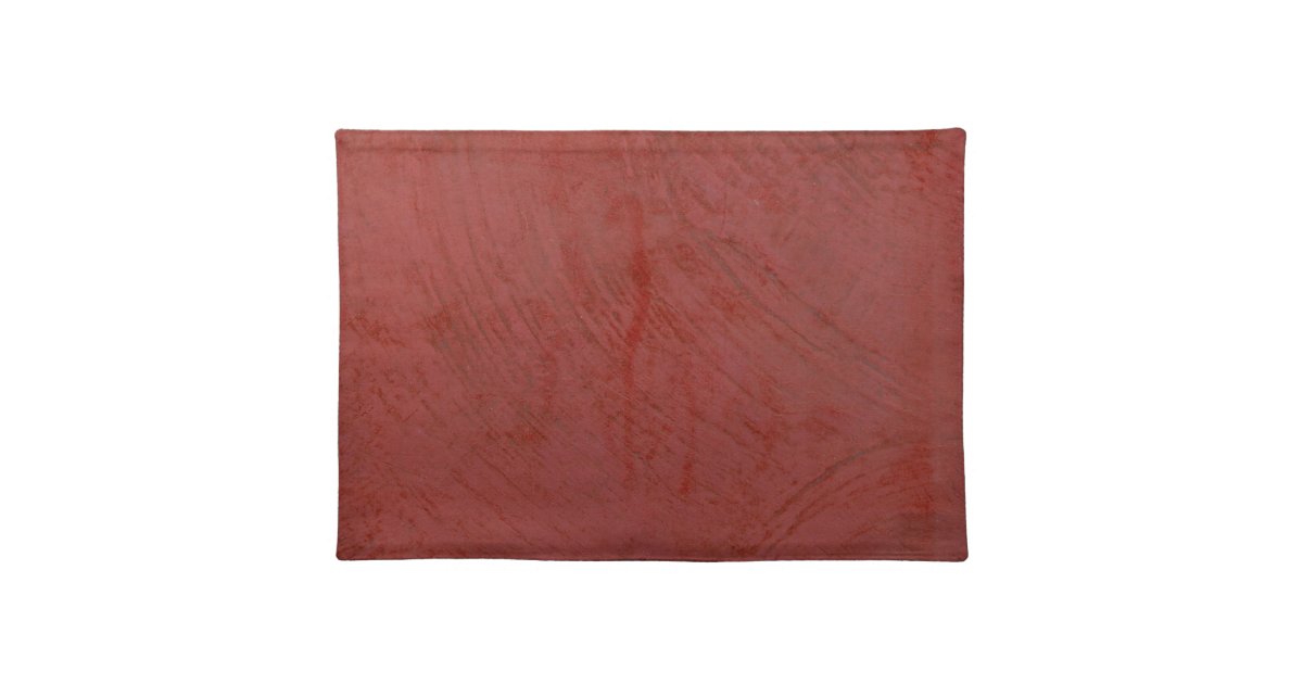 Solid Red Placemat Zazzle