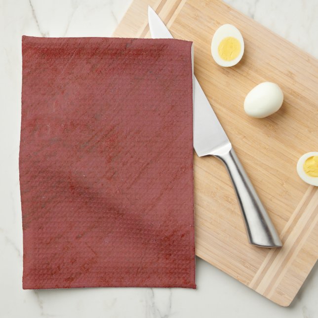 Solid Red Tea Towel (Quarter Fold)