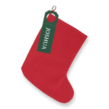 Solid Red Universal Guest Christmas Stocking