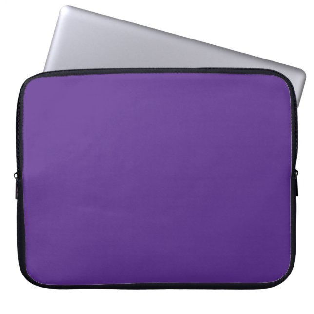 Solid rich purple violet laptop sleeve (Front)