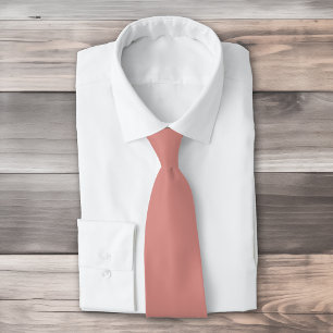 Solid Rose Gold Colour Modern Tie