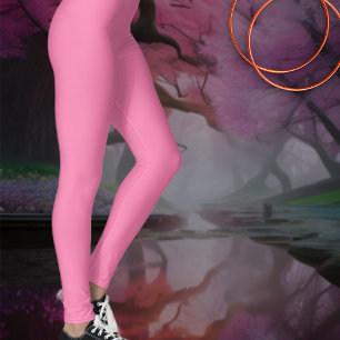 Solid Rose Pink Leggings