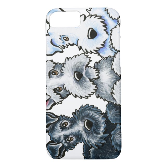 Solid Schnauzers Case-Mate iPhone Case (Back)