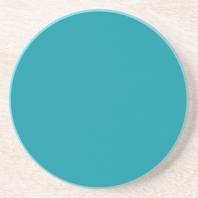 Solid Series---Aqua or Teal coaster (Front)