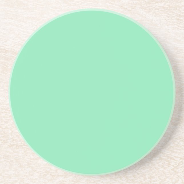 Solid Series---Mint Green coaster (Front)