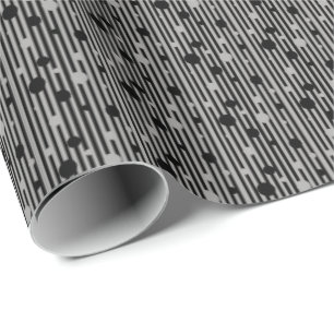 Solid Silver Circles Wrapping Paper