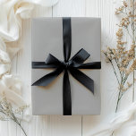 Solid Silver Grey Block Colour Wrapping Paper<br><div class="desc">Wrap your special moments in elegance with our silver-grey solid-colour wrapping paper. This product is printed with a timeless silver-grey colour. The colour code is 9B9B9B. This colour is great for Birthdays,  Anniversaries,  Holidays,  Special occasions,  and dark and moody themes. "Solid Silver-Grey Block Colour Wrapping Paper"</div>