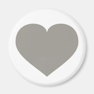 Solid Silver Heart Magnet