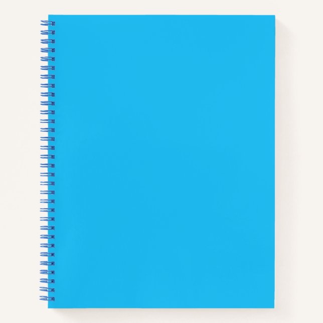 Solid Sky Blue Colour Notebook (Front)