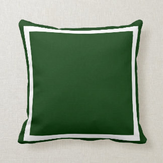 solid soft dark green plain pillow