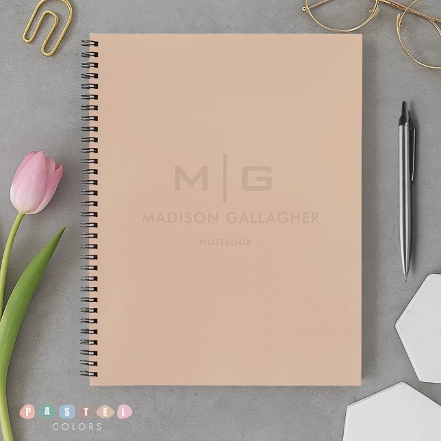 Solid Soft Light Paste Peach Beige Pink Notebook (Solid Soft Light Paste Peach Beige Pink Notebook
)