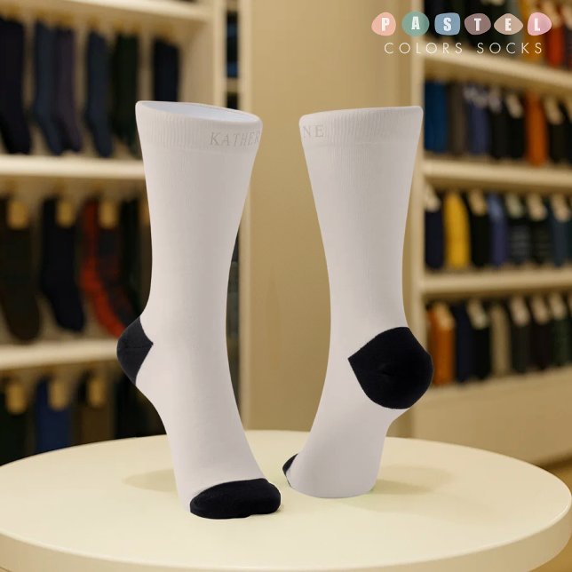 Solid Soft Light Pastel Ivory Cream Beige Colour Socks (Solid Soft Light Pastel Ivory Cream Beige Color Socks
)