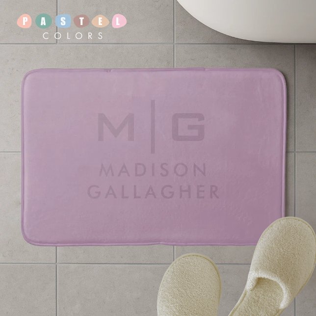 Solid Soft Light Pastel Lavender Purple Colour  Bath Mat (Solid Soft Light Pastel Lavender Purple Color Bath Mat
)