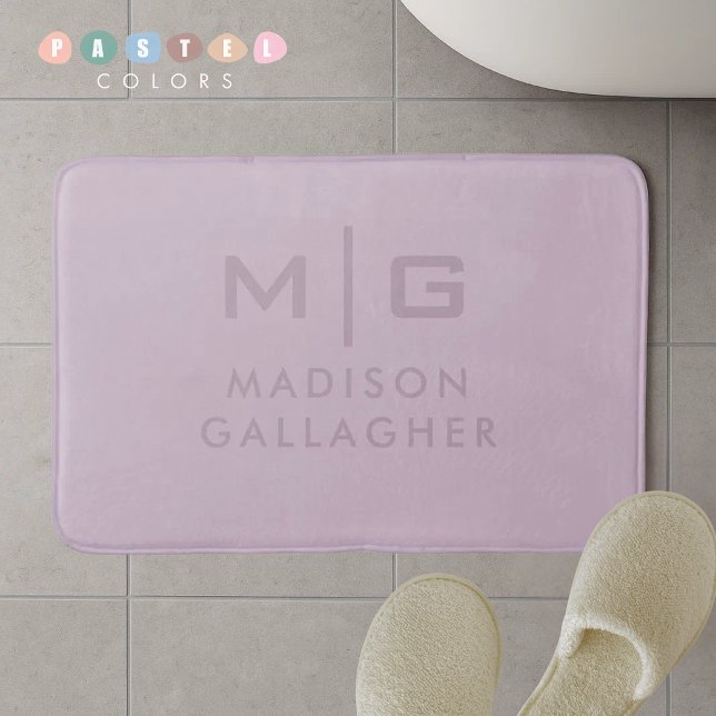 Solid Soft Light Pastel Lavender Purple Colour  Bath Mat (Solid Soft Light Pastel Lavender Purple Color Bath Mat
)
