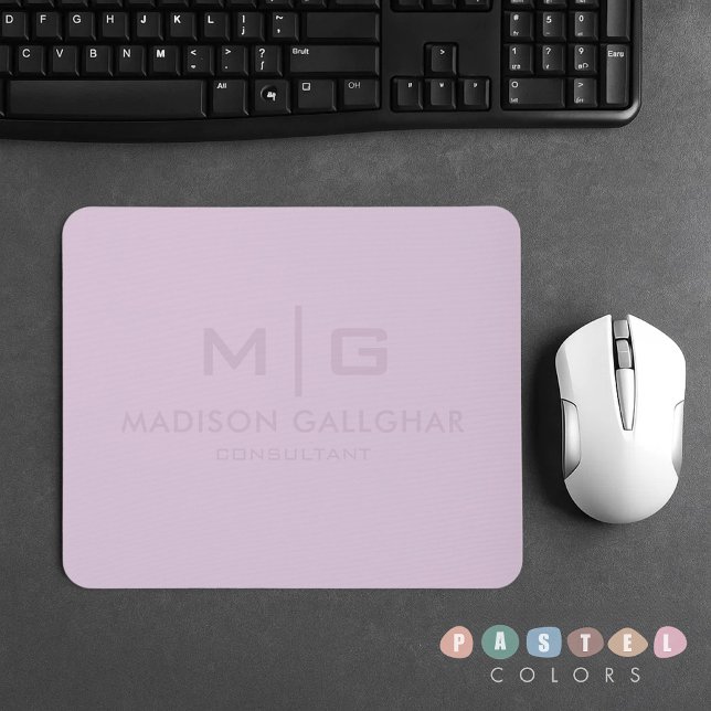 Solid Soft Light Pastel Lavender Purple Colour Mouse Mat (Solid Soft Light Pastel Lavender Purple Color Mouse Pad
)