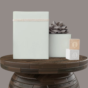 Solid Soft Light Pastel Mint Mist Green Color Wrapping Paper