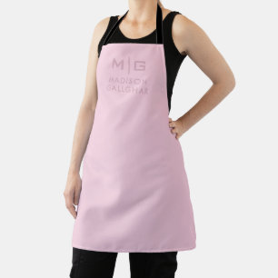 Solid Soft Light Pastel Orchid Pink Color Apron