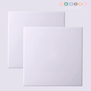 Solid Soft Light Pastel Purple White Color  Tile