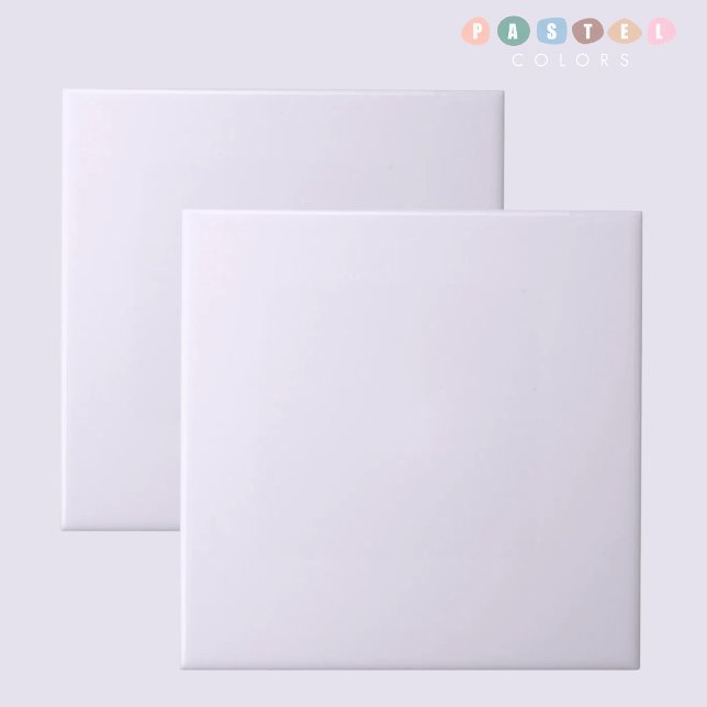 Solid Soft Light Pastel Purple White Colour  Tile (Solid Soft Light Pastel Purple White Color Ceramic Tile)