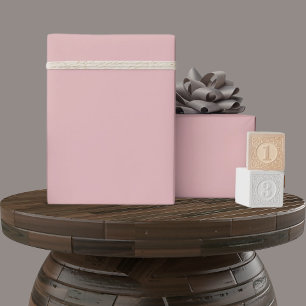 Solid Soft Light Pastel Rose Quartz Pink Colour Wrapping Paper