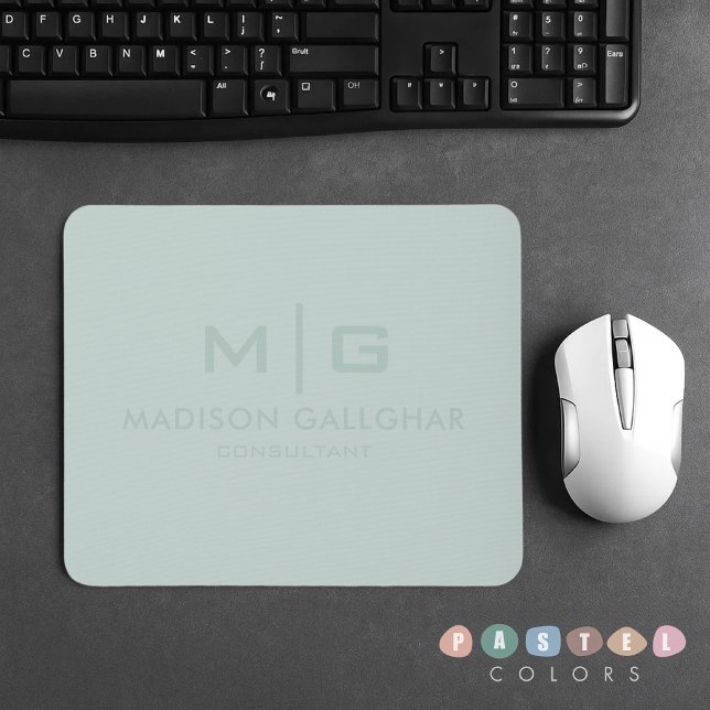 Solid Soft Light Pastel Sage Moss Green Colour Mouse Mat (Solid Soft Light Pastel Sage Moss Green Color Mouse Pad
)