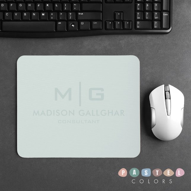 Solid Soft Light Pastel Sage Moss Green Colour Mouse Mat (Solid Soft Light Pastel Sage Moss Green Color Mouse Pad
)