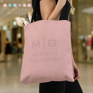 Solid Soft Light Pastel Salmon Peach Pink Colour  Tote Bag