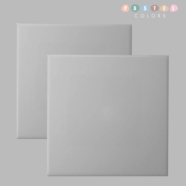 Solid Soft Light Pastel Steel Grey Colour Tile (Solid Soft Light Pastel Steel Grey Color Ceramic Tile)