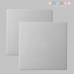 Solid Soft Light Pastel Steel Grey Colour Tile