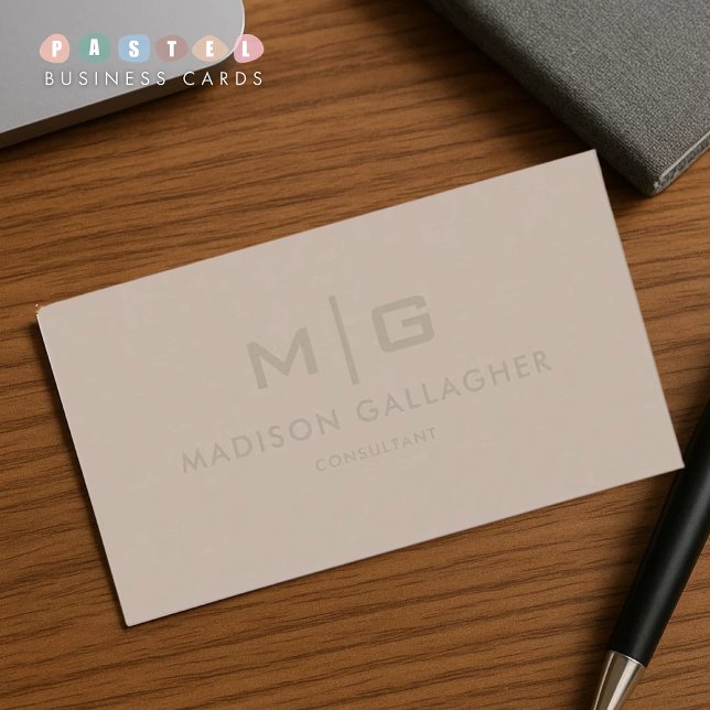 Solid Soft Light PasteMushroom Beige Brown Colour Business Card (Solid Soft Light PasteMushroom Beige Brown Color Business Card
)