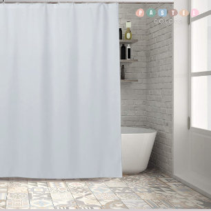 Solid Soft Sky Light Pastel Baby Blue Color Shower Curtain