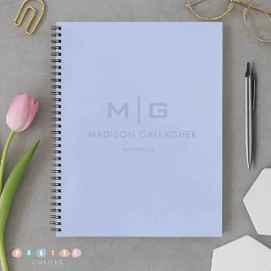 Solid Soft Sky Light Pastel Baby Blue Colour Notebook