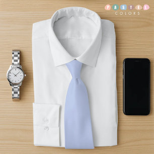 Solid Soft Sky Light Pastel Baby Blue Colour Tie