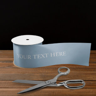 Solid Soft sky Light Pastel Baby Blue White Colour Satin Ribbon