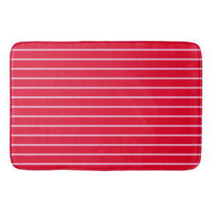 Solid Spanish Red Colour Tone Bath Mat