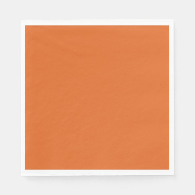 Solid squash orange napkin (Front)